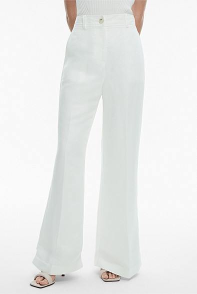 Linen Viscose Tailored Trouser | Witchery (AU)