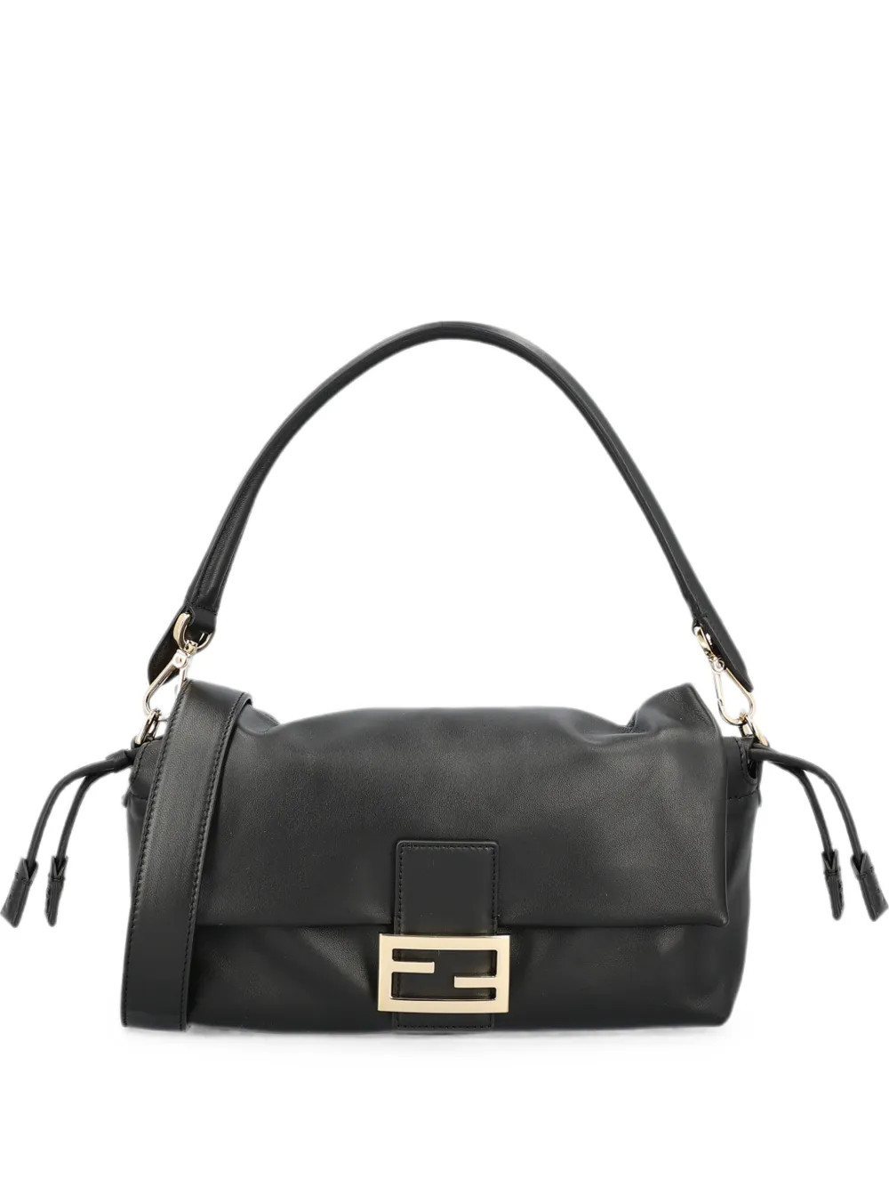 FENDI Baguette soft medium black Nappa-leather bag | Farfetch Global