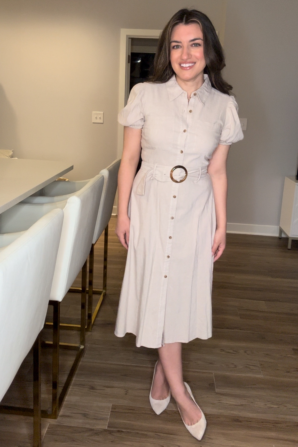 I’m 5’4 1/2” and weigh in the 140s wearing size small

#LTKstyletip #LTKSeasonal #LTKworkwear