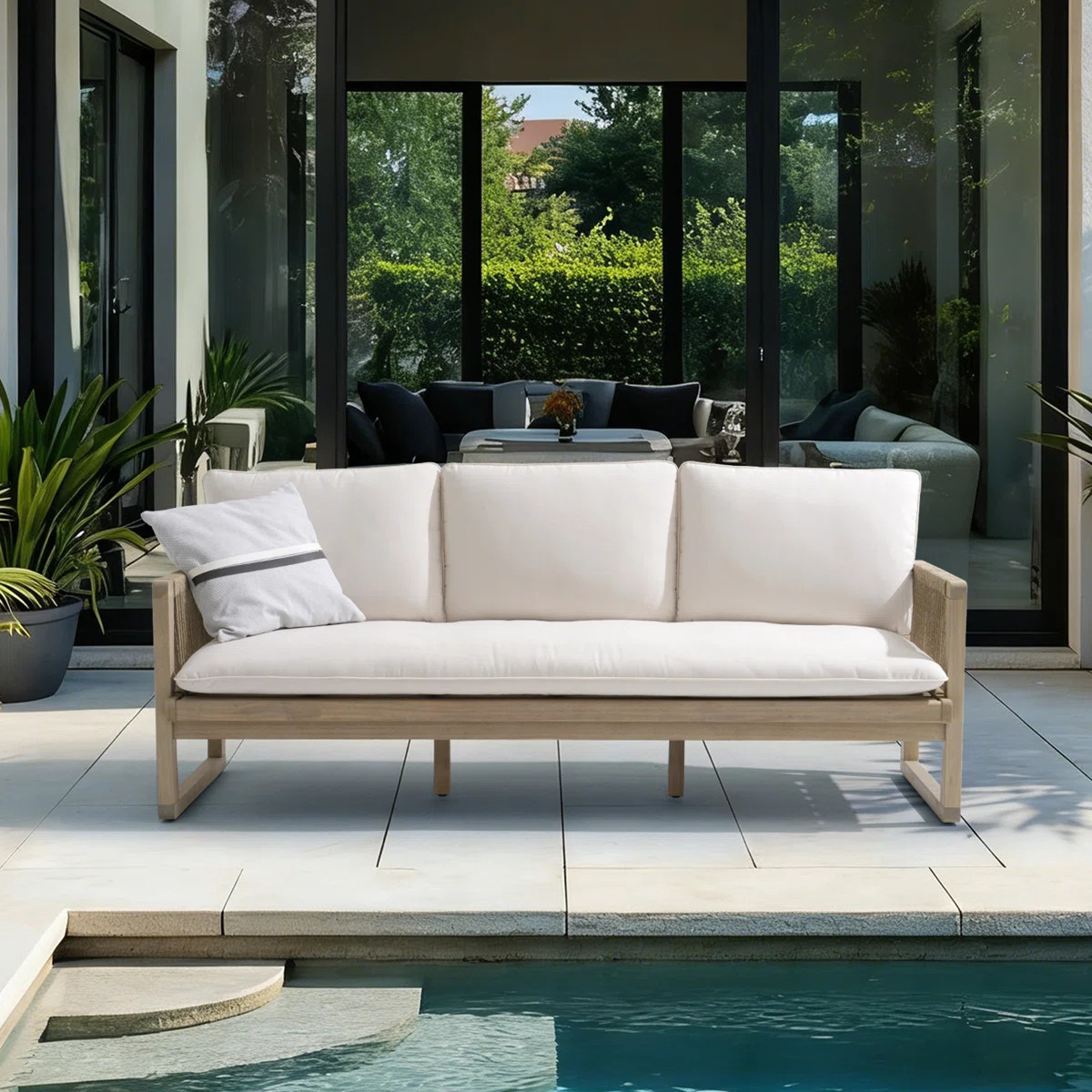 Outdoor 3-seater Patio Sofa | Wayfair North America