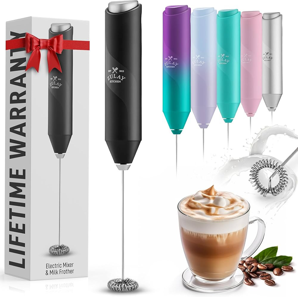 FrothMate Powerful Milk Frother Handheld - Drink Mixer for Coffee, Lattes, Cappuccinos, Matcha - ... | Amazon (US)