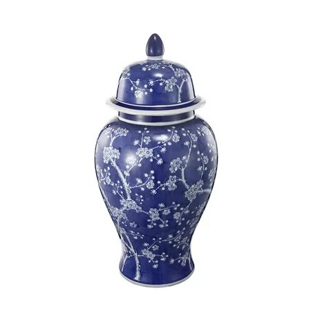 Well- Designed Flowers Ginger Jar In Blue and White | Walmart (US)
