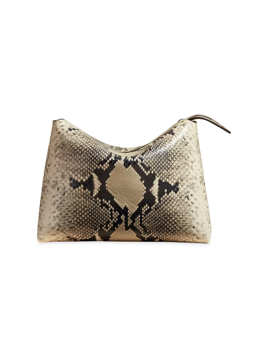 Khaite Medium Lina Embossed Leather Crossbody Bag | Saks Fifth Avenue | Saks Fifth Avenue