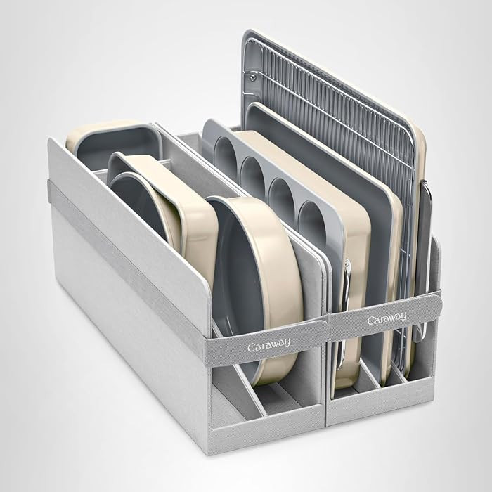 Caraway Nonstick Ceramic Bakeware Set (11 Pieces) - Baking Sheets, Assorted Baking Pans, Cooling ... | Amazon (US)