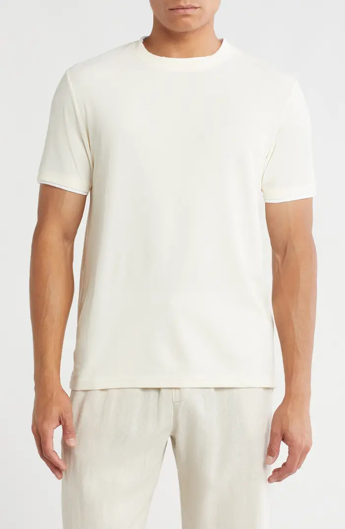Textured Double Layered Crewneck T-Shirt | Nordstrom Rack