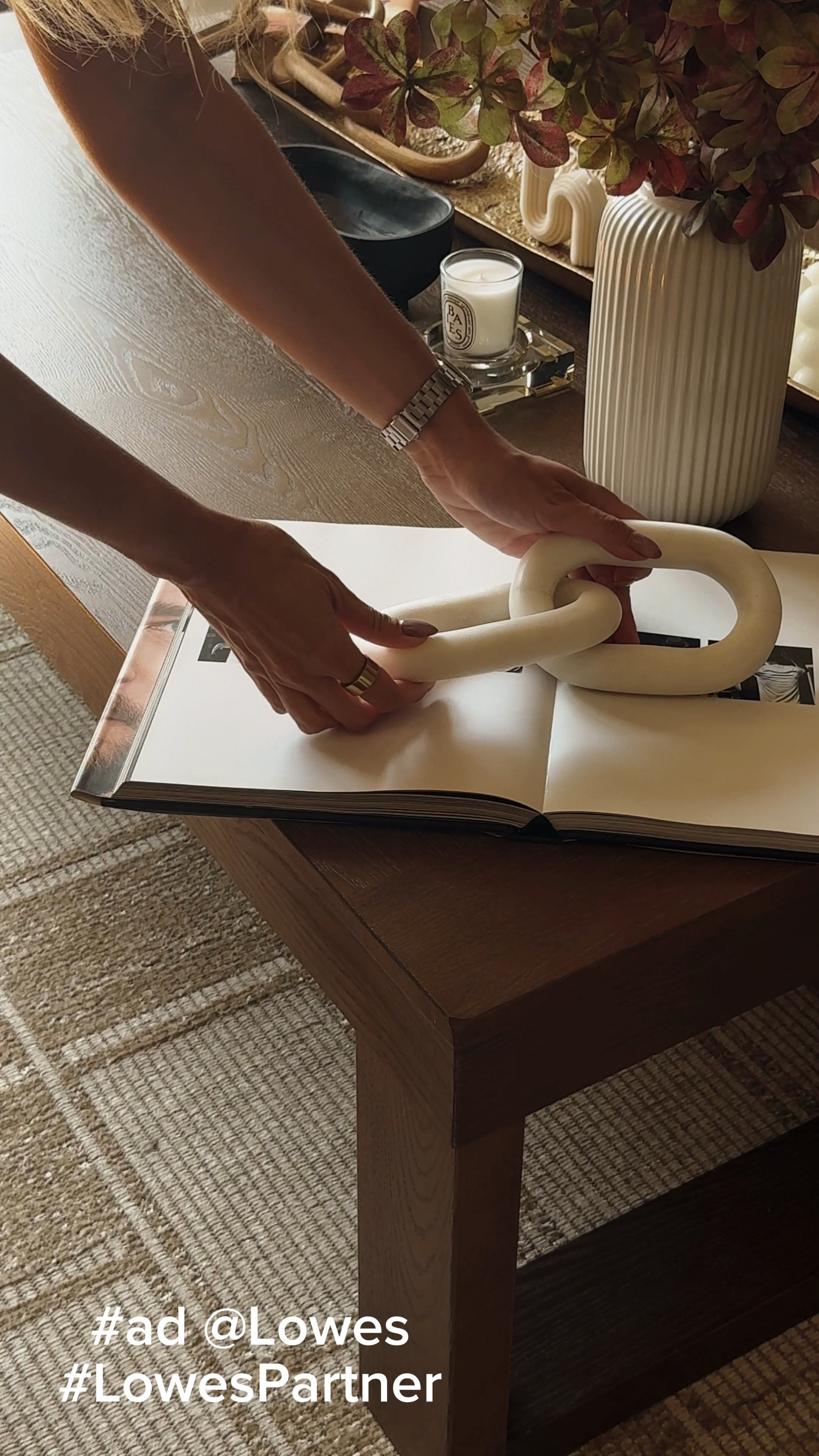 #Ad Looking for a striking centerpiece to elevate your home decor?🌟 I found this stunning marble chain link figurine at @Lowes, and it’s the perfect addition to any seasonal display! Its elegant design effortlessly anchors any room, making it a versatile piece that complements every season's decor. #LowesPartner

#LTKHome #LTKVideo #LTKFindsUnder50