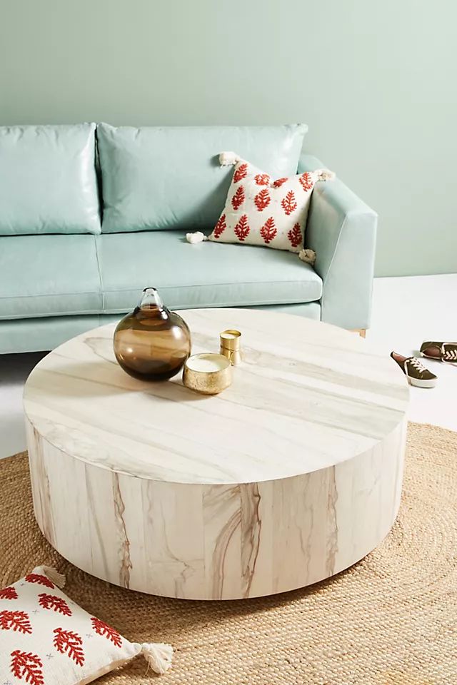 Swirled Drum Reclaimed Coffee Table | Anthropologie (US)