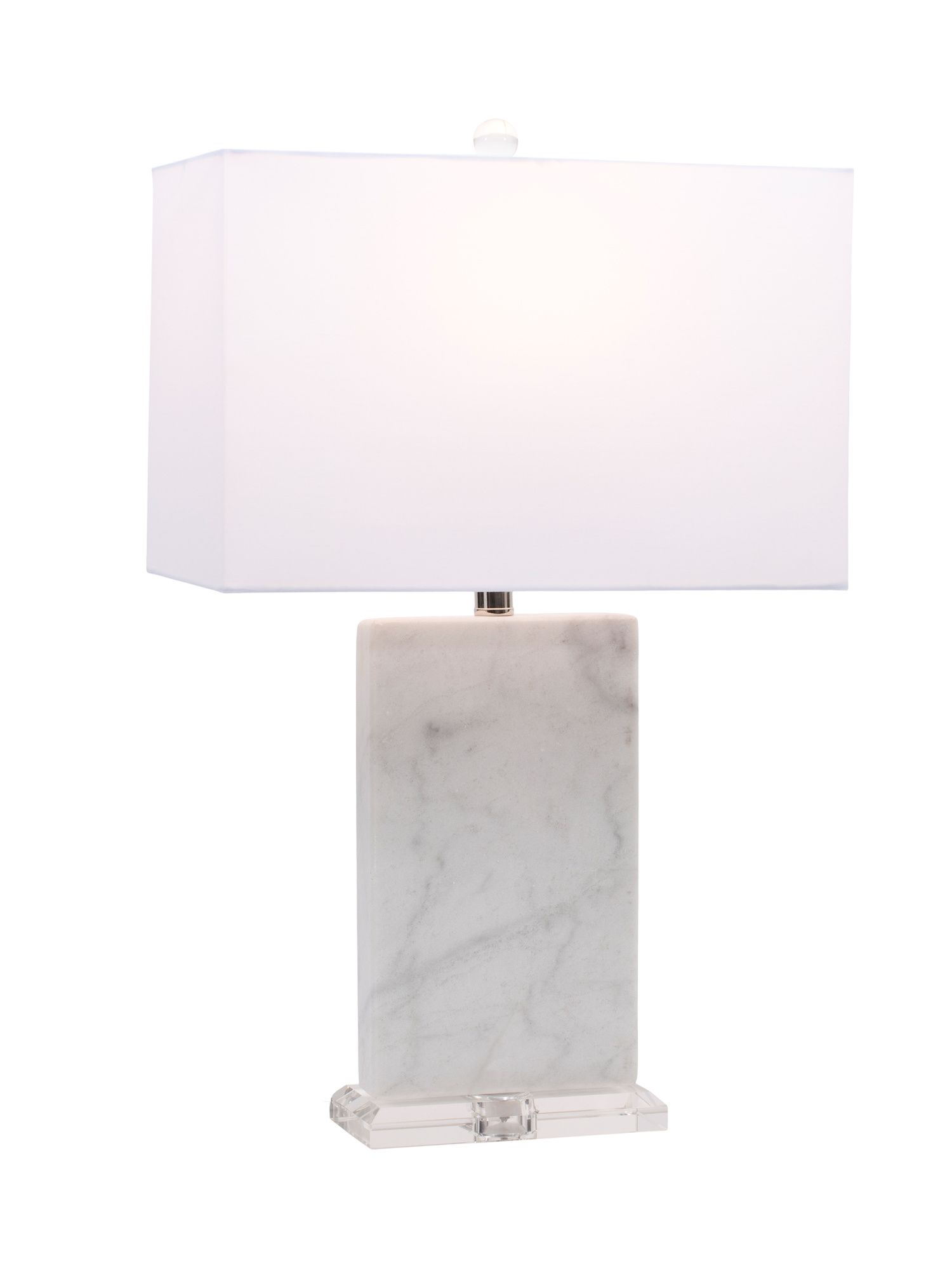 26in Marble And Crystal Lamp | TJ Maxx