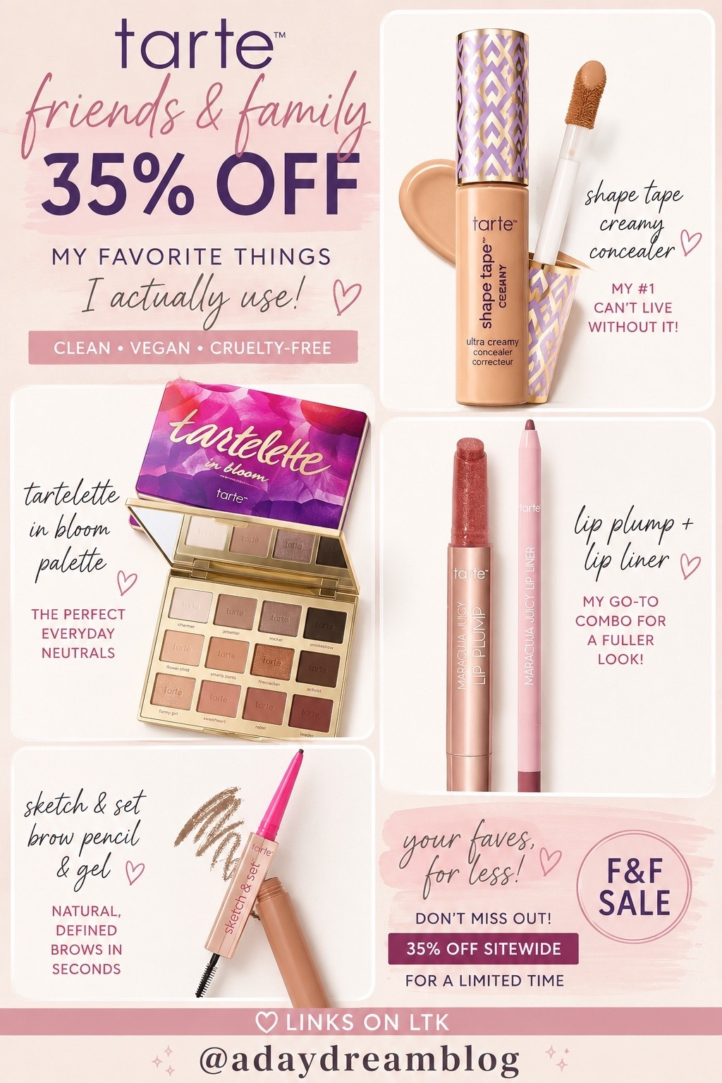 My favorite products from the Tarte friends and family sale

#LTKgrwm #LTKSaleAlert #LTKBeauty