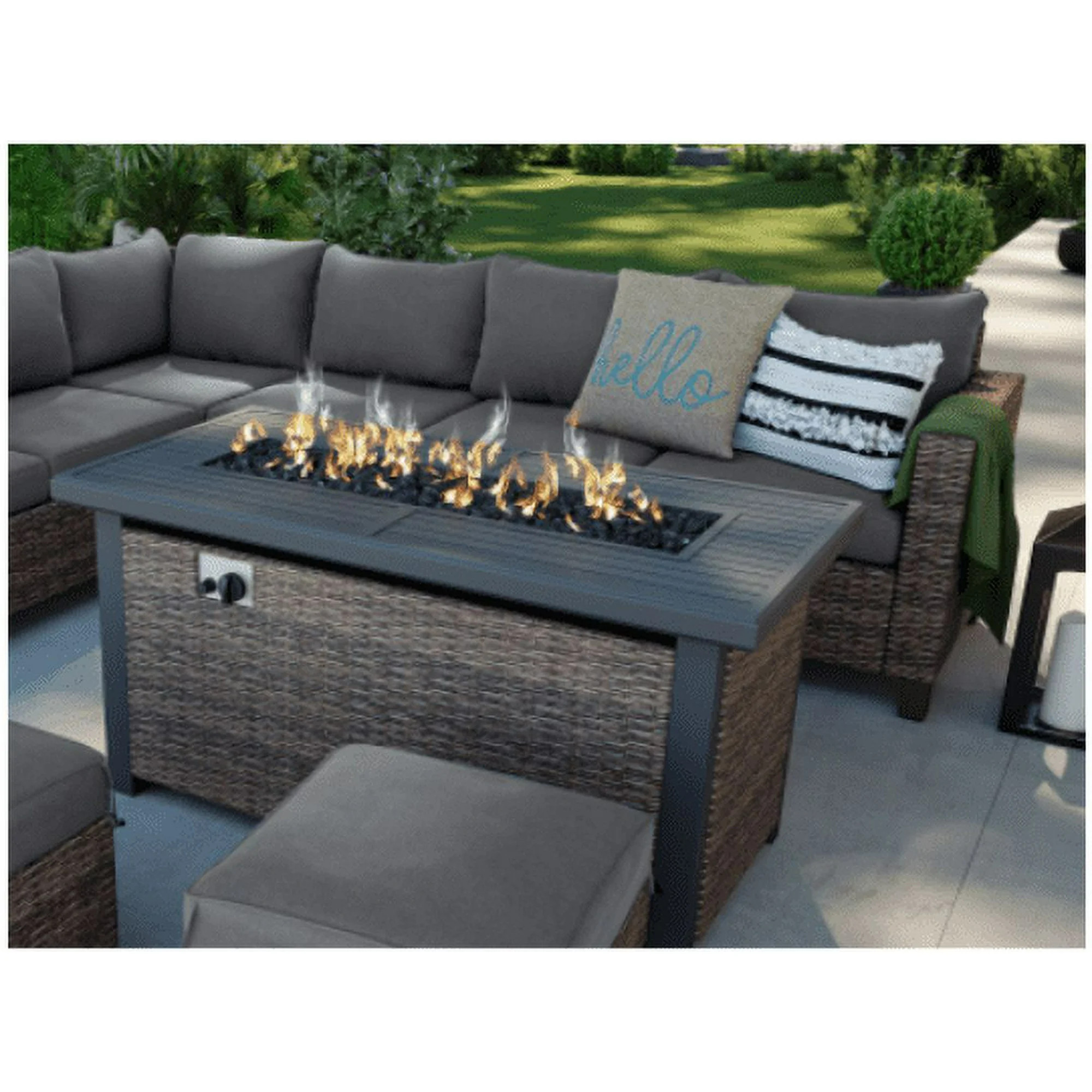 Better Homes & Gardens 50 inch Brookbury Gas Burning Fire Pit Table | Walmart (US)