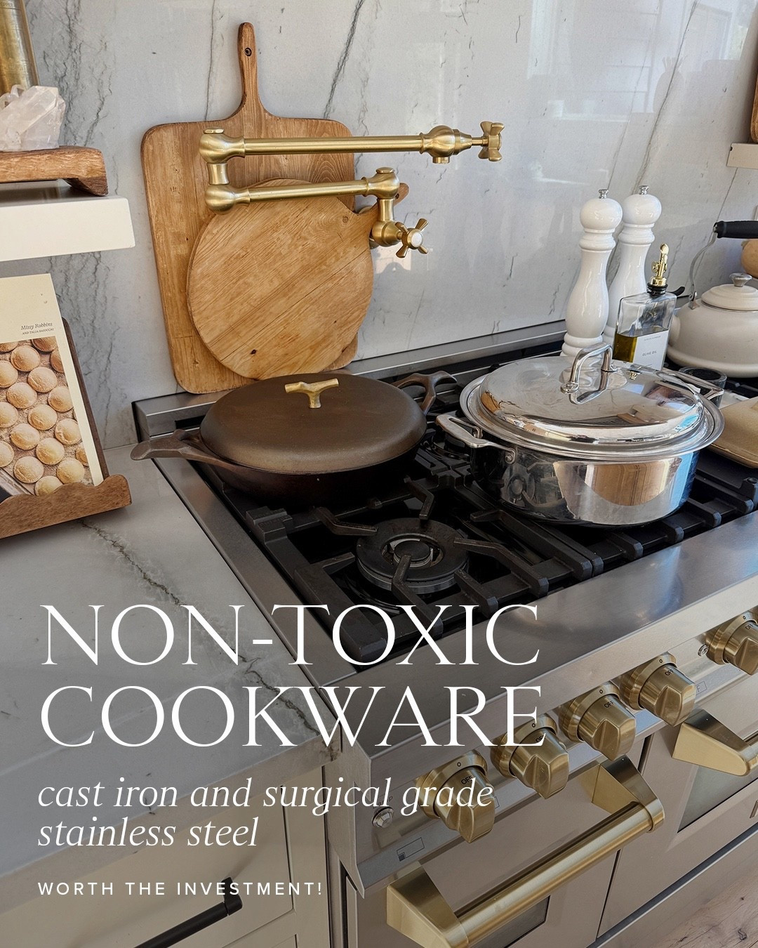 Non-toxic cookware - surgical grade stainless steel and cast iron 


Kitchen 
Cooking 
Home 

#LTKHome