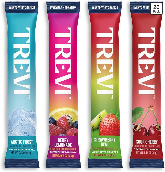 TREVI Electrolytes Powder Packets, Sugar Free Hydration, Favorites 20 Pack | Amazon (US)