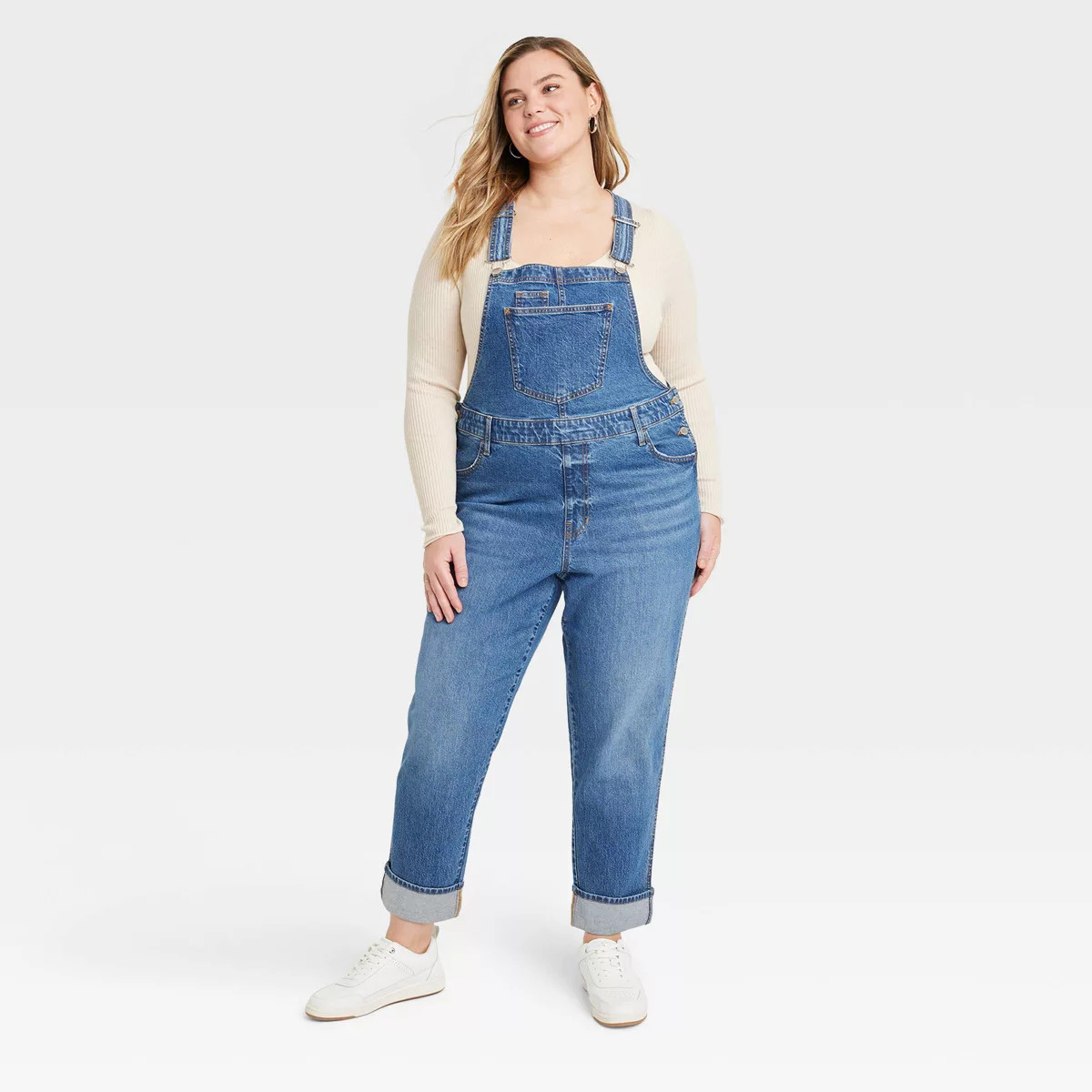 Women's Denim Overalls - Universal Thread™ Medium Wash | Target