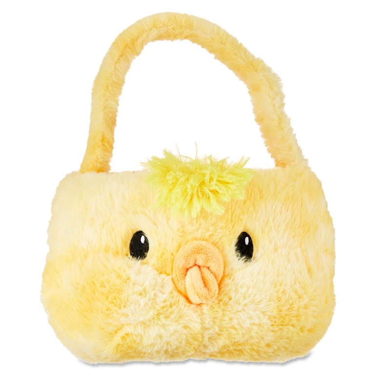 "Way to Celebrate! Easter Plush Chubby Cheek Easter Basket, Chick" | Walmart (US)