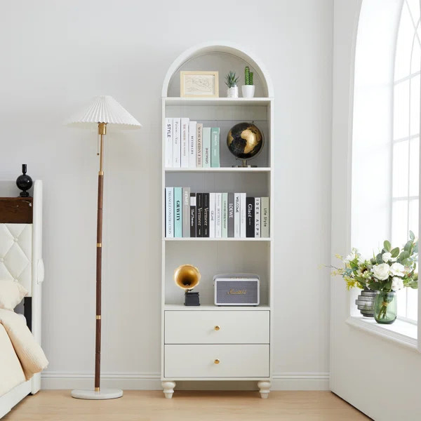 Arched Standard Storage Bookcase | Wayfair North America