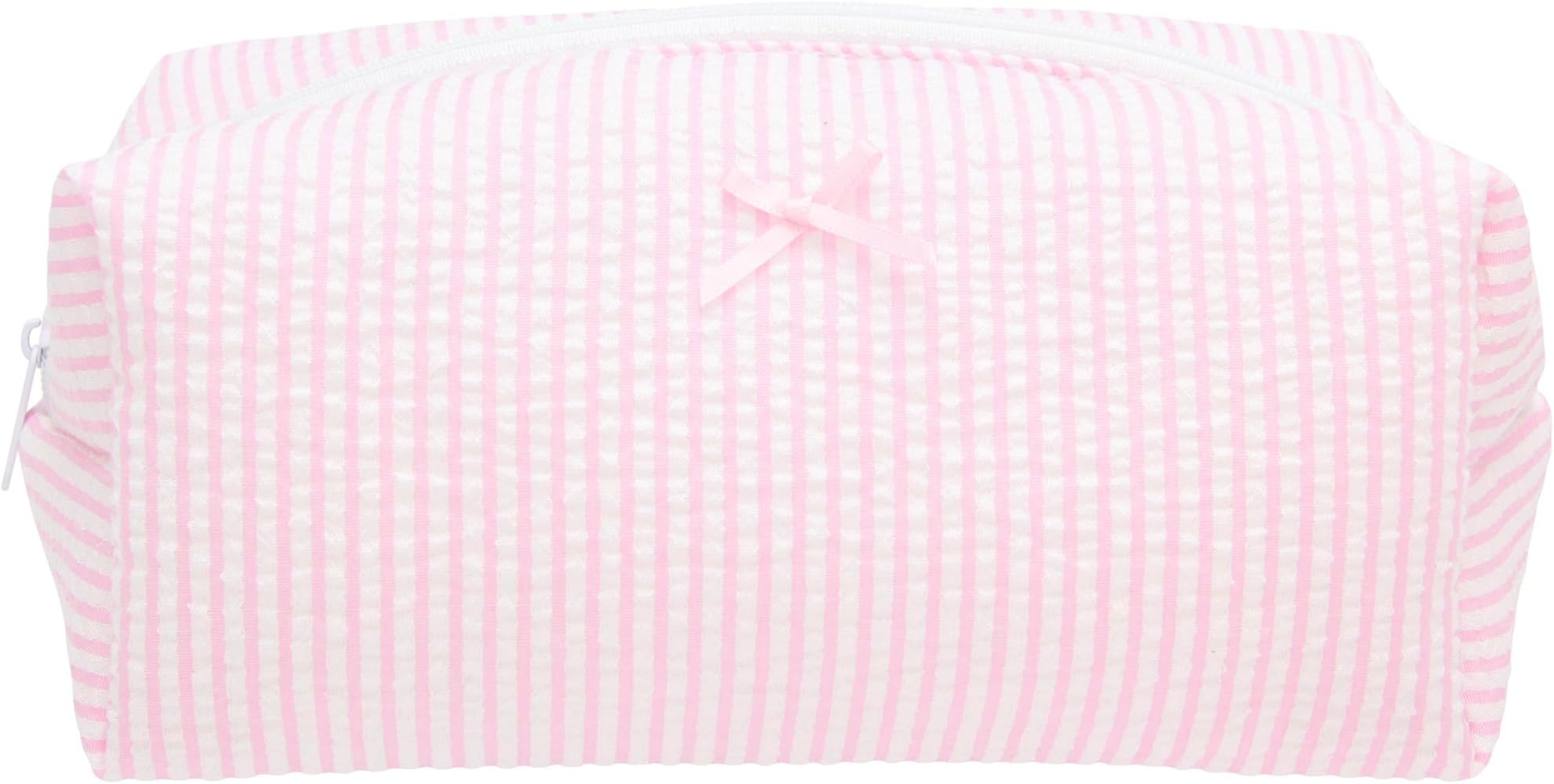 Cozy Makeup Bag Travel Cosmetic Bag for Women Soft Toiletry Bag Aesthetic Makeup Organizer Portab... | Amazon (US)