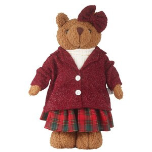 Merry Brite Teddy Bear Plush Décor, Girl, 26 in | CVS Health