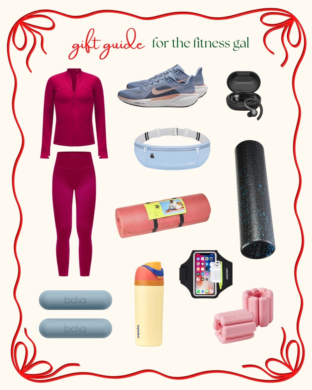 We all have one friend who is fitness obsessed. Whether you’re shopping for a pilates princess or a calm and centered yogi, here are some of my top recs. Aesthetic workout gear like the Bala bangles and dumbbells make working out feel chic. Lululemon is known for their buttery soft workout gear. Also the phone case and over ear earbuds are perfect for runners! Don’t forget an Owala water bottle for hydration. 

#LTKGiftGuide #LTKFindsUnder100 #LTKHoliday