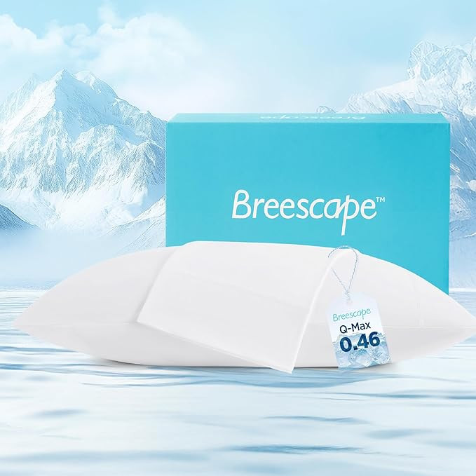 Breescape Cooling Pillow Cases Standard/Queen Size - BlendTek™ Dry & Cool Technology for Hot Sl... | Amazon (US)