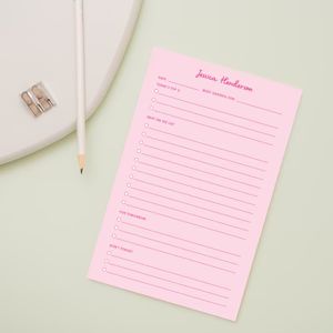 Pink Refined Task To Do Notepad | Joy Creative Shop