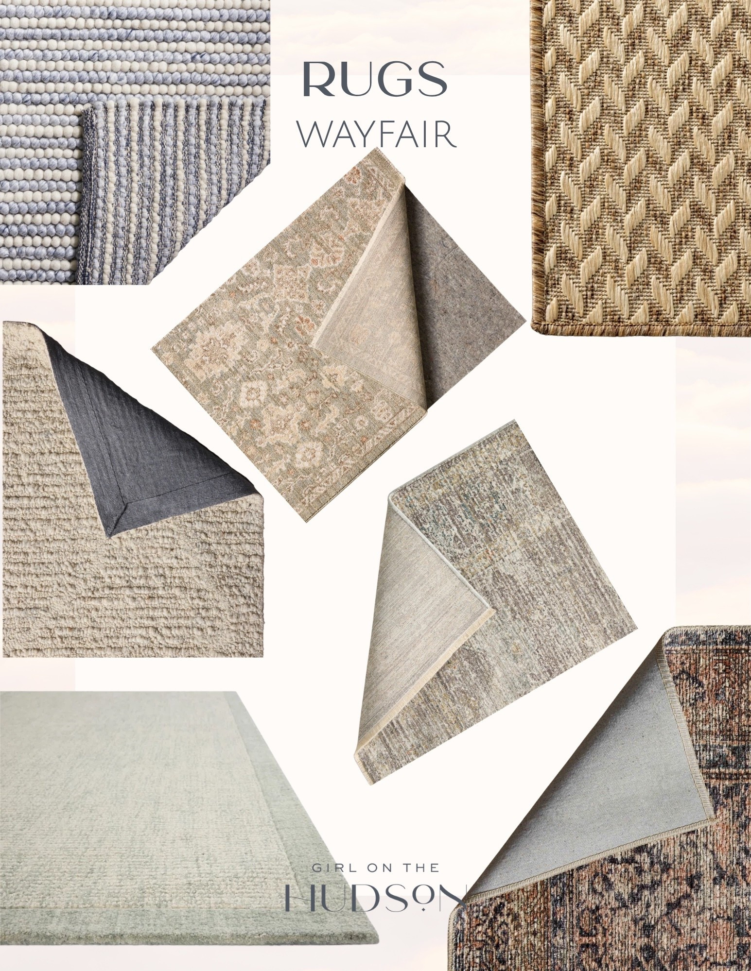 A great rug does more than cover a floor. It anchors a room, adds warmth, introduces texture, and creates the foundation for every other design decision. Whether you love vintage inspired patterns, soft neutrals, natural fibers, or plush textures, these Wayfair rug finds bring comfort and timeless style to any space.

Wayfair rugs, area rugs, vintage inspired rugs, neutral rugs, wool rugs, textured rugs, living room rugs, bedroom rugs, dining room rugs, rug inspiration, home decor finds, designer inspired home, transitional home decor, traditional home style, home decorating ideas, rug shopping, interior design inspiration, home refresh ideas, layered home decor, Girl on the Hudson

#LTKHome #LTKSeasonal