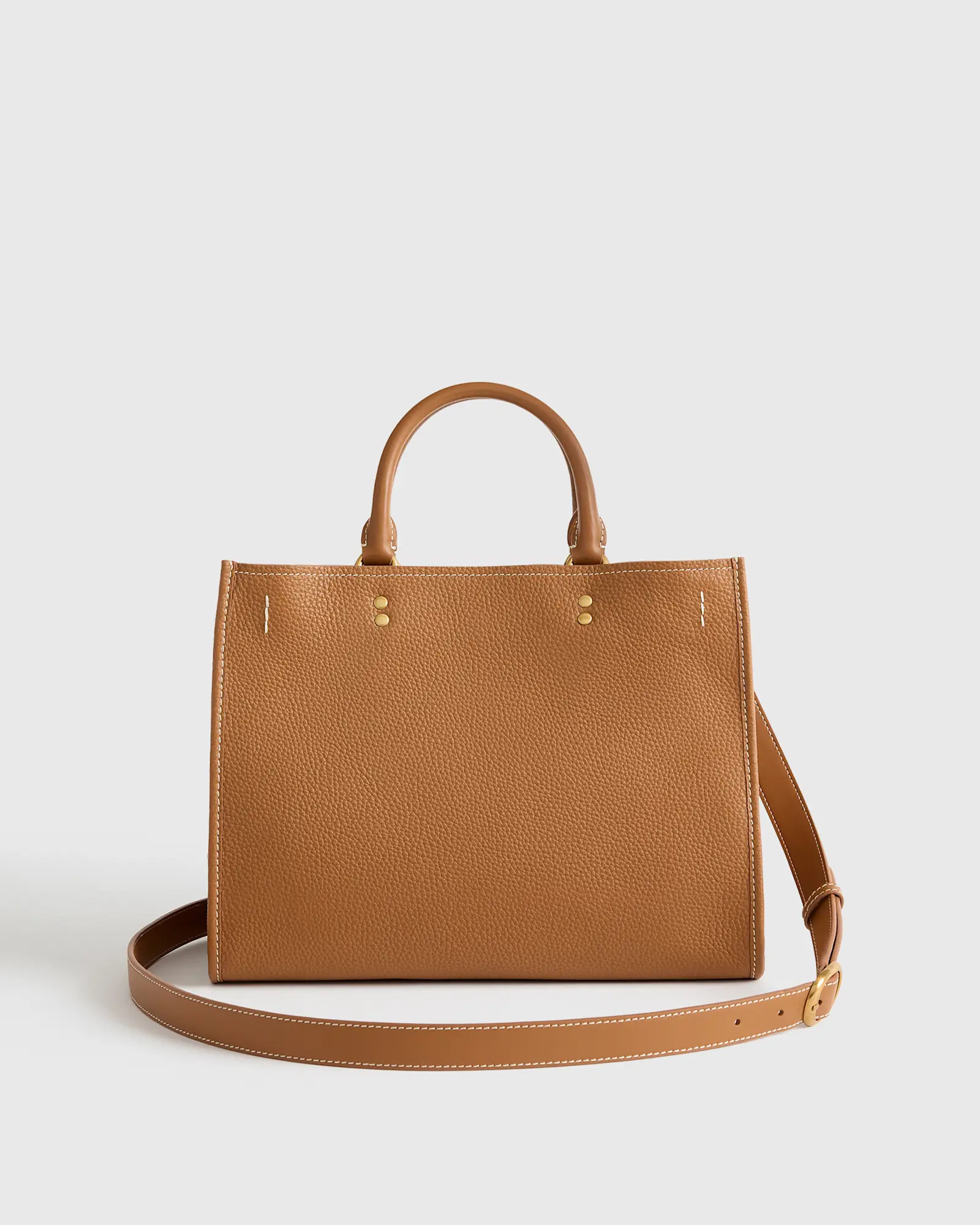 Italian Leather Medium Convertible Satchel | Quince