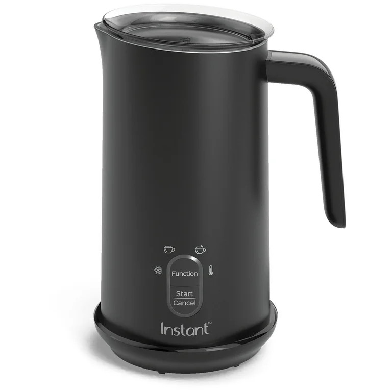 Instant Pot 10 oz 4-in-1 Electric Milk Steamer, Hot or Cold Foam Maker, Drink Warmer, Black | Walmart (US)
