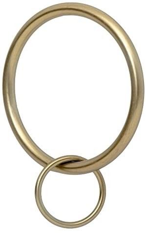 Ivilon Drapery Eyelet Curtain Rings - 2" Ring Loop for Hook Pins, Set of 14 - Warm Gold | Amazon (US)
