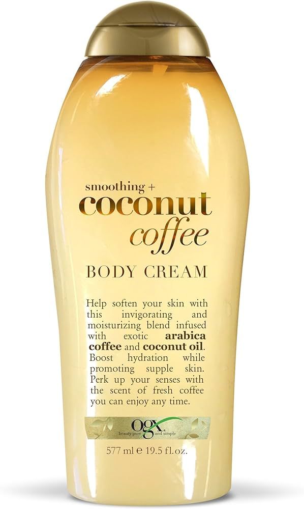 OGX Smoothing + Coconut Coffee Body Cream 19.5 oz | Amazon (US)
