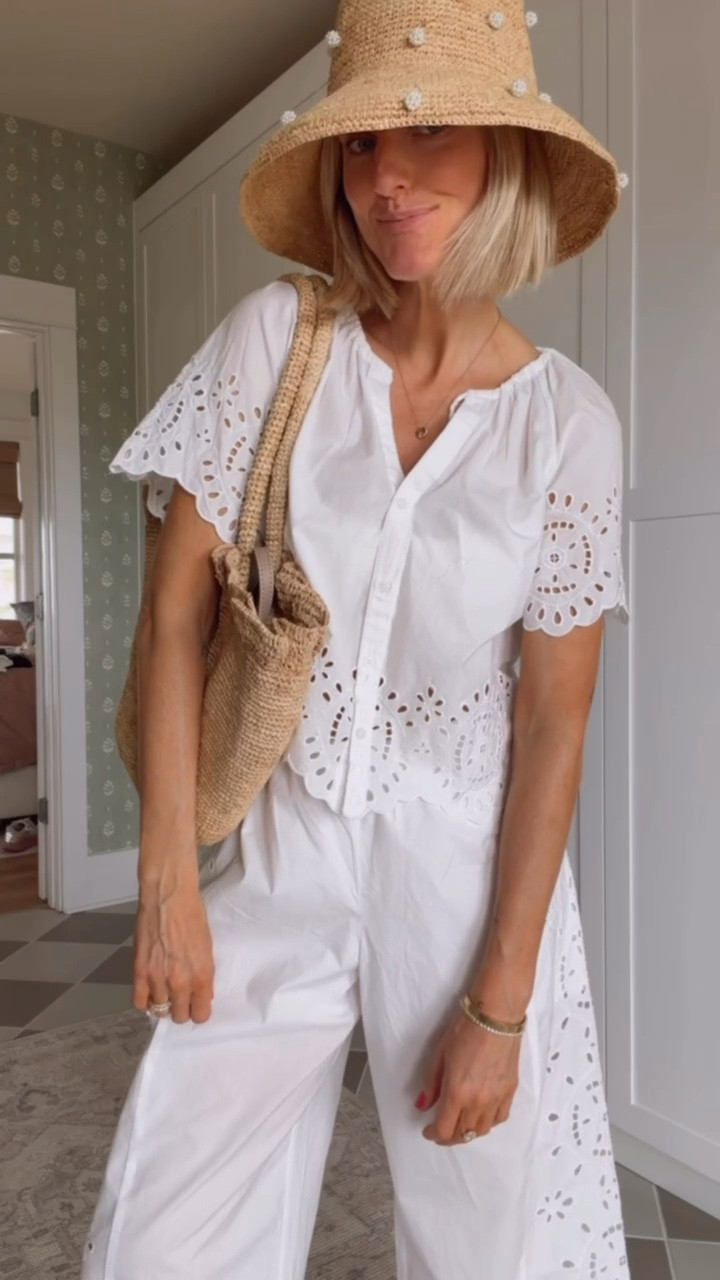 Loving the eyelet detail on this set! So perfect for vacation. Wearing XS in the top and S in the pants! Currently both on sale for target circle week

Loverly grey, vacation cover ups, resort wear finds, eyelet white set, Target style finds

#LTKTravel #LTKSeasonal