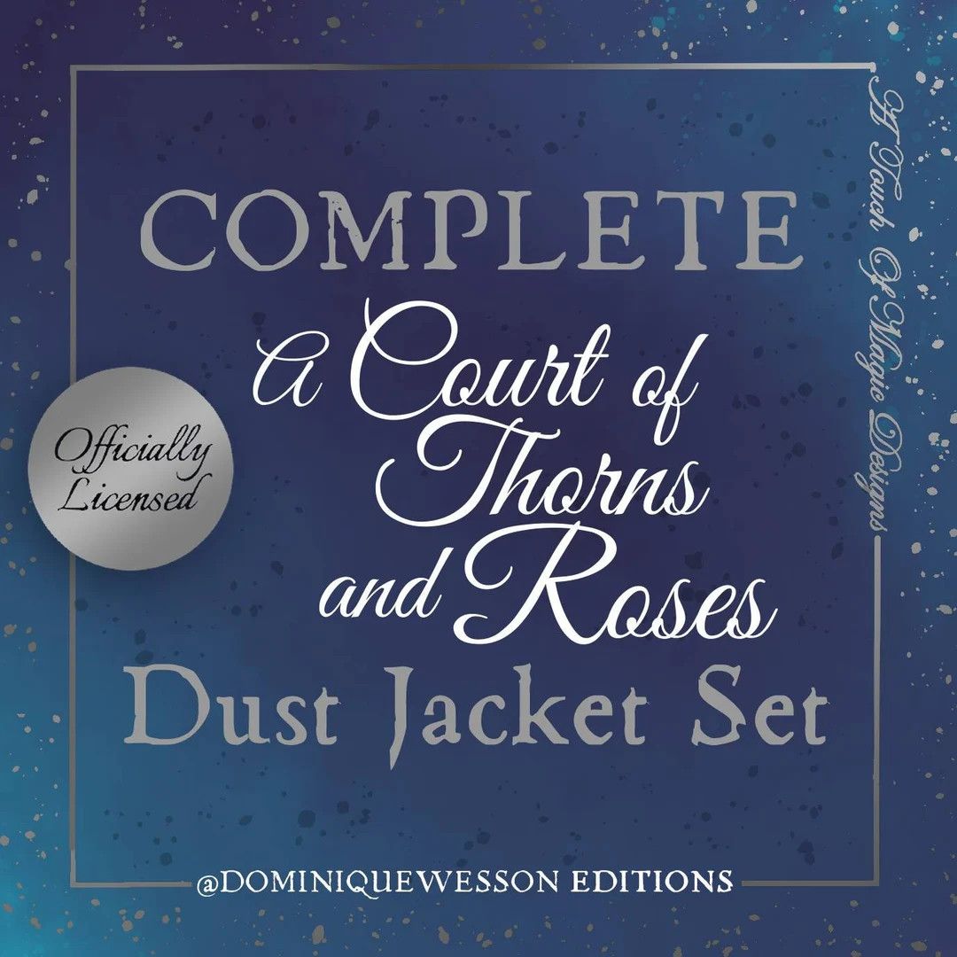 A Court of Thorns and Roses - Dust Jacket set - OFFICIALLY LICENSED | Etsy (US)