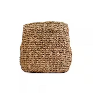 Zentique Concave Hand Woven Seagrass Medium without Handles Basket ZENWS-B15 M - The Home Depot | The Home Depot
