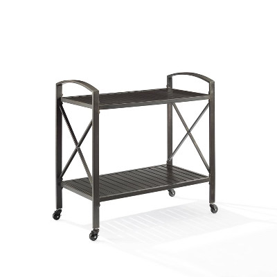 Kaplan Outdoor Steel Bar Cart Bronze - Crosley | Target