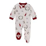 Burt's Bees Baby Baby Girls' Sleep and Play PJs, 100% Organic Cotton One-Piece Pajamas Zip Front Loo | Amazon (US)