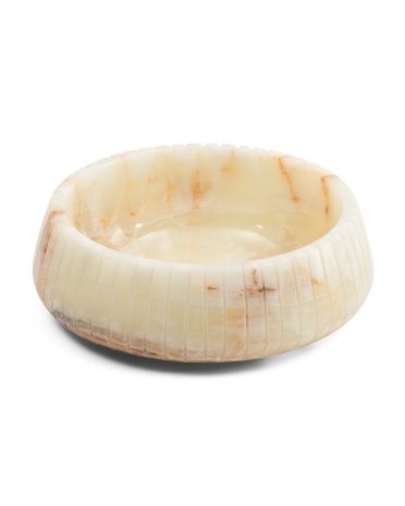 12x4 Carved Line Heavy Onyx Bowl | TJ Maxx