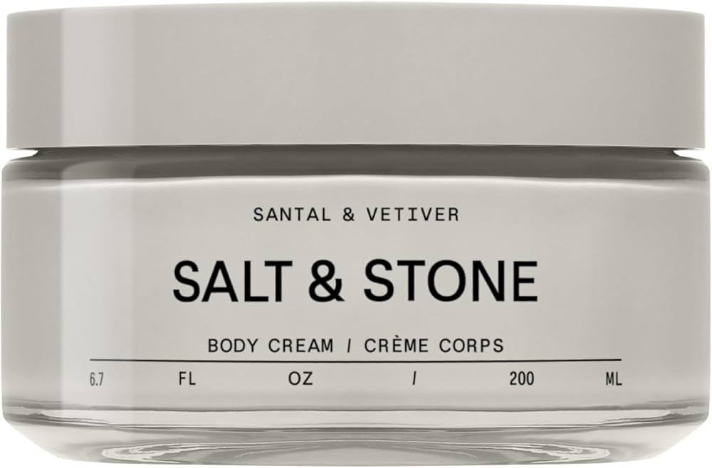 Salt & Stone Body Cream – Santal & Vetiver | Hydrating Formula with Seaweed Extracts, Spirulina... | Amazon (US)