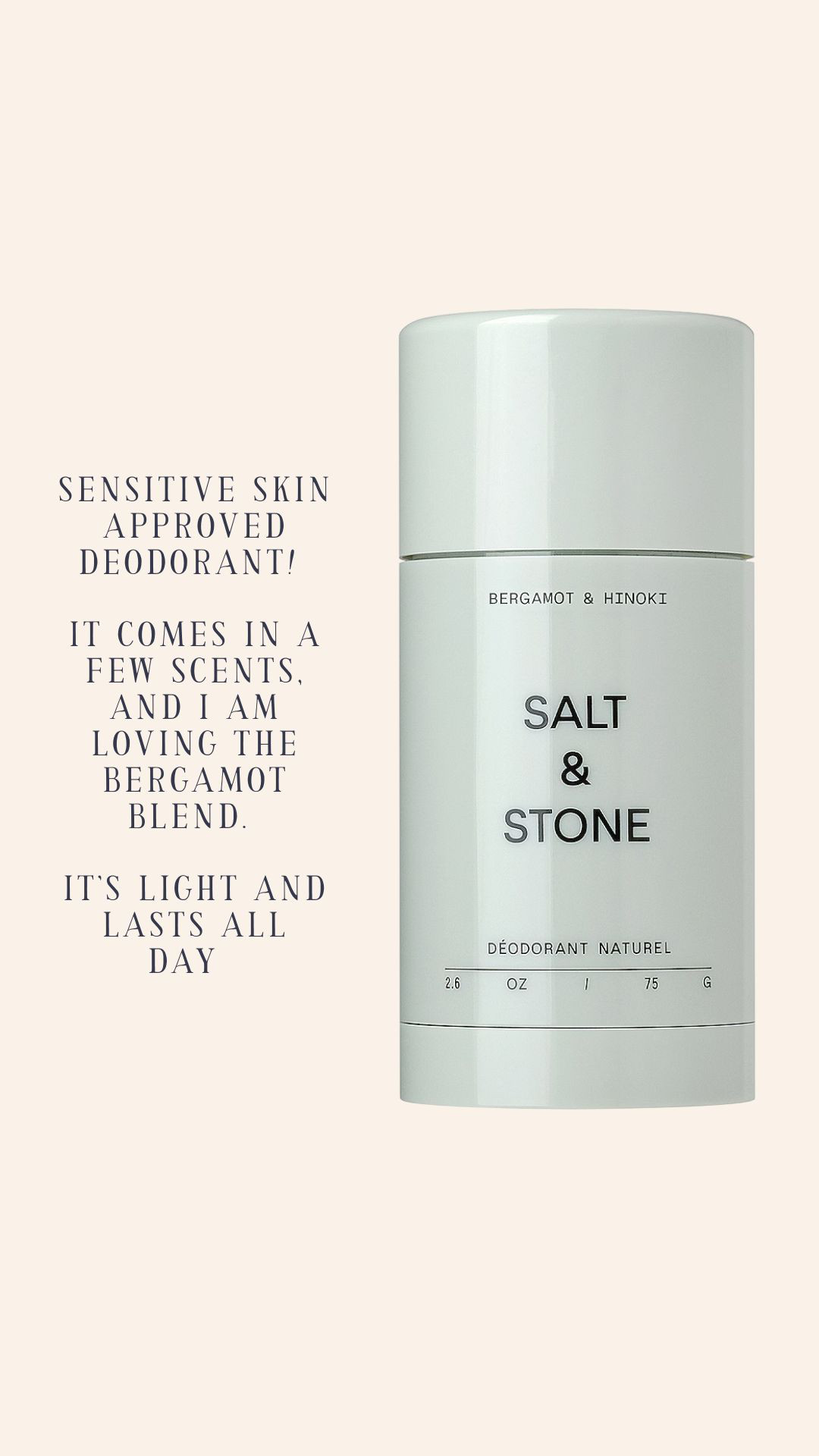 Sensitive skin approved deodorant!  It comes in a few scents, and I am loving the bergamot blend. It’s light and lasts all day   

 #LTKSeasonal #LTKActive #LTKBeauty