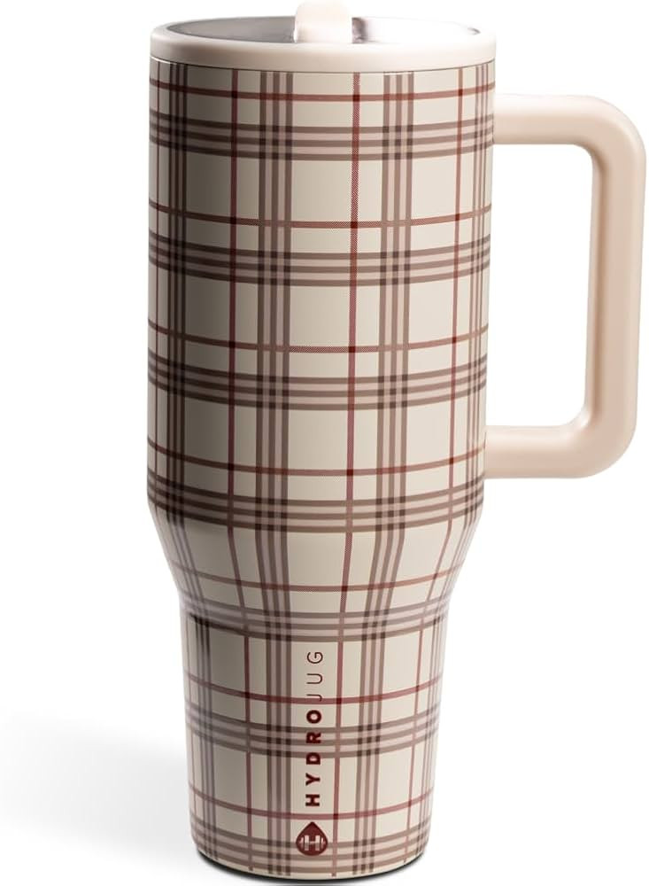 HydroJug Traveler - 40 oz Water Bottle with Handle & Flip Straw - Fits in Cup Holder, Leak Resist... | Amazon (US)