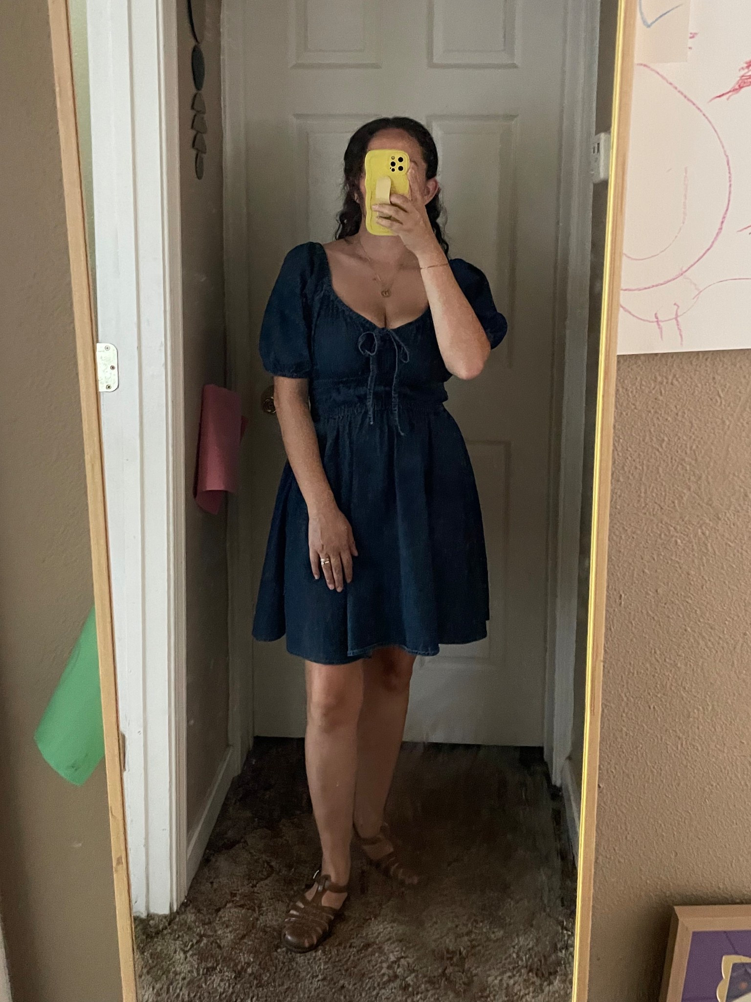 we’re in a mini heatwave and all my shorts are in the wash, so i pulled this trusty denim dress out for a morning brunch with friends. love how it’s flirty yet comfortable and i had to wear it with my jellies

#LTKPetite #LTKSummerEdit #LTKShoeCrush