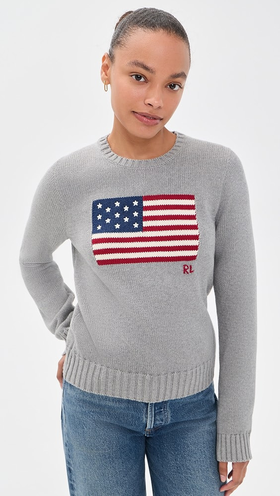 Polo Ralph Lauren Roving USA Flag Sweater | Shopbop | Shopbop