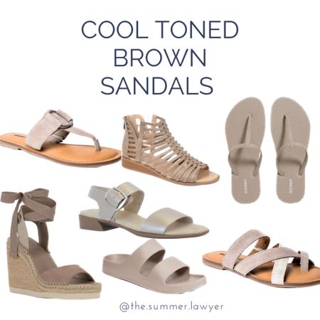 Cool toned brown sandals for summers! The easiest neutral shoe for warm weather.

#LTKFind #LTKshoecrush #LTKunder50