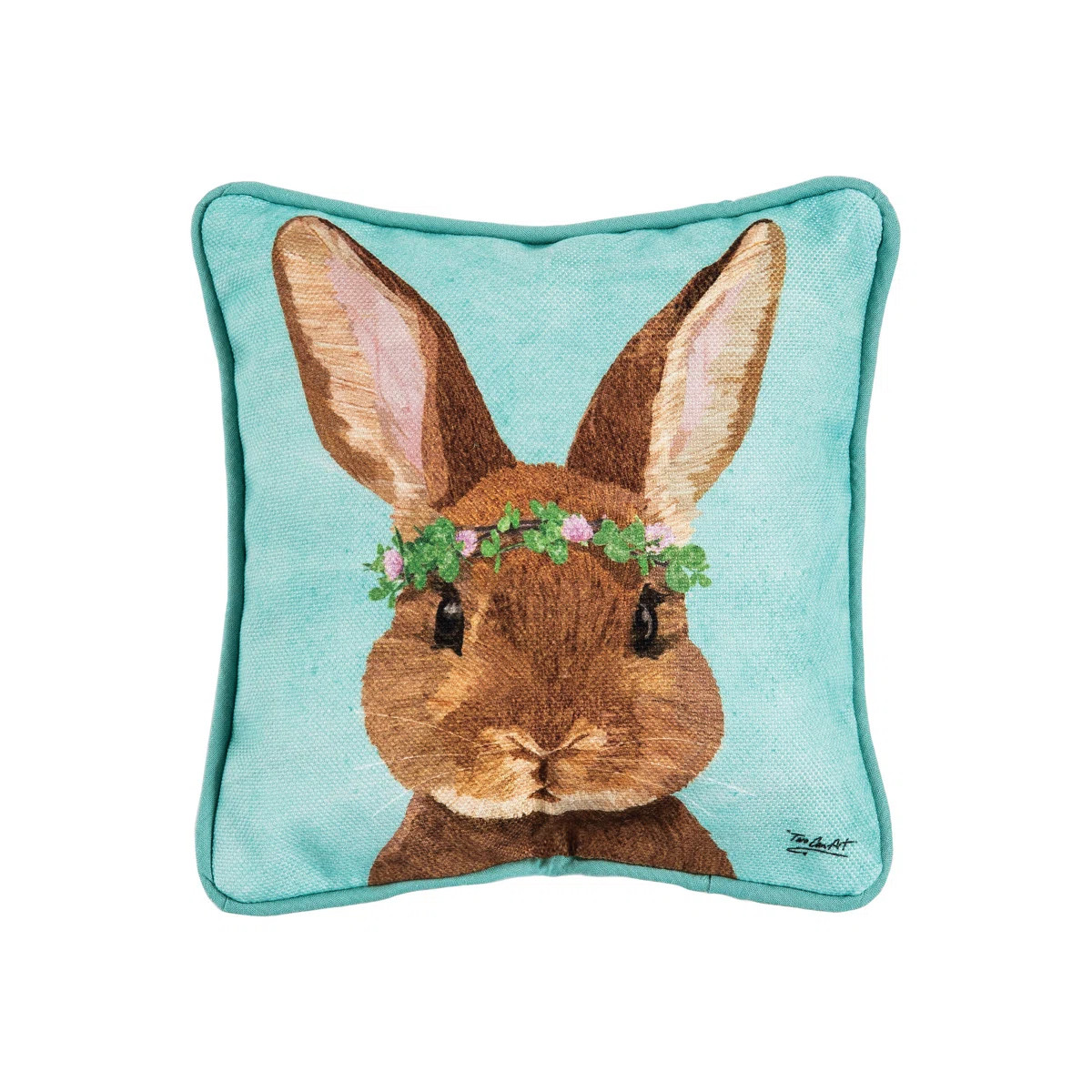 Clover Bunny Clover Easter Bunny Spring Petite Printed Throw Pillow | Wayfair North America