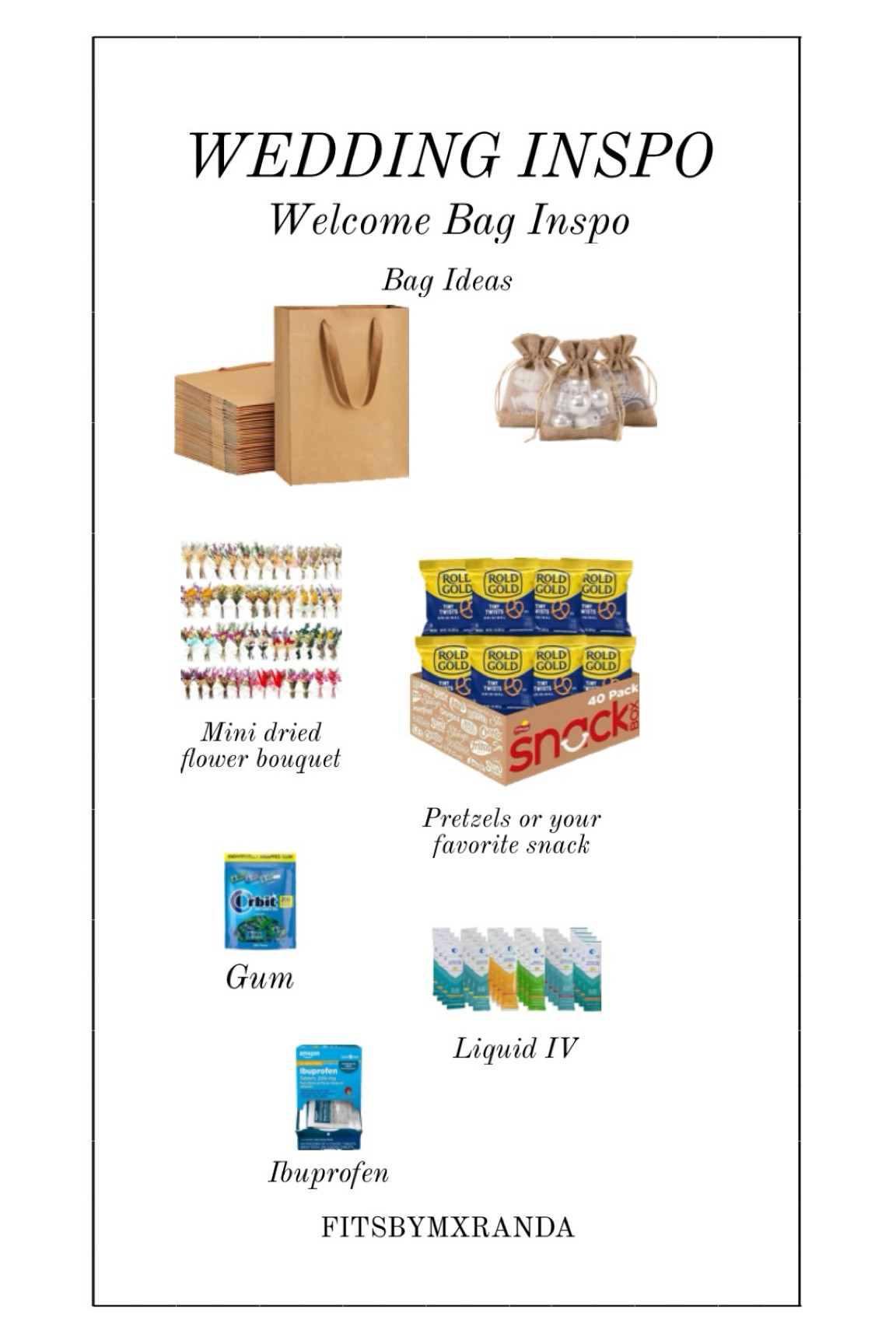 Wedding Welcome Bag

#LTKGiftGuide #LTKFindsUnder100 #LTKWedding
