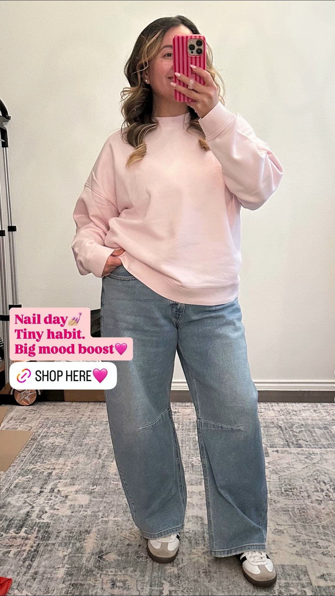 Nail day💅🏼
Tiny habit.
Big mood boost🩷


@nuuds 

#LTKmomlife #LTKdayinmylife #LTKootd