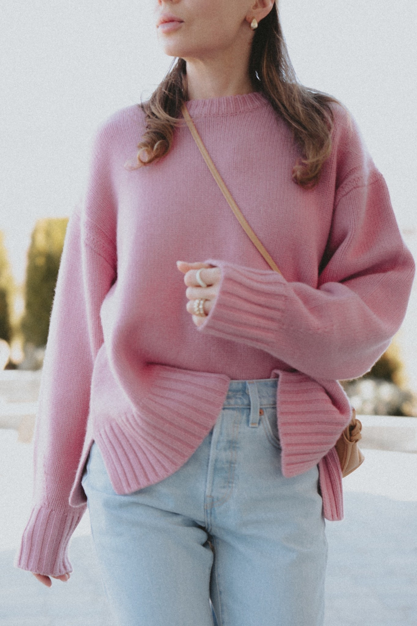 Pink knitwear + light blue denim = spring perfection 
@guestinresidence 
@Levi's 

#LTKSeasonal #LTKSpringSale #LTKSaleAlert