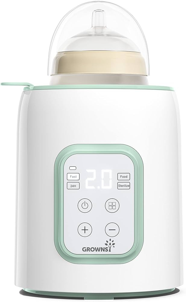 Grownsy Baby Bottle Warmer, 8-in-1 Fast Baby Milk Warmer with Timer for Breastmilk or Formula, Ac... | Amazon (US)