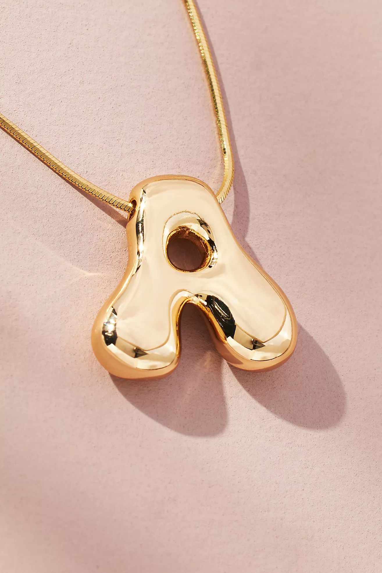 Bubble Letter Monogram Necklace | Anthropologie (US)