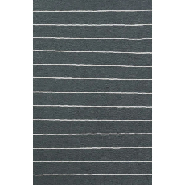 Handmade Flatweave Recycled P.E.T. Gray Indoor/Outdoor Rug | Wayfair North America