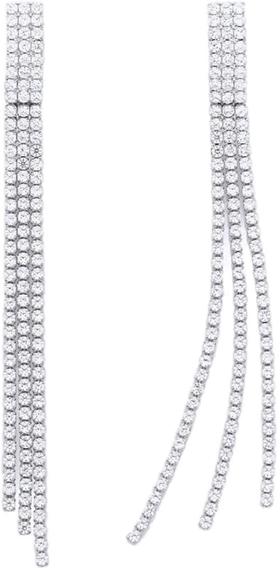 YOQUCOL Boho Tassel Chandelier Earrings Cubic Zirconia Crystal Long Drop Dangle Chain Bohemian Ea... | Amazon (US)