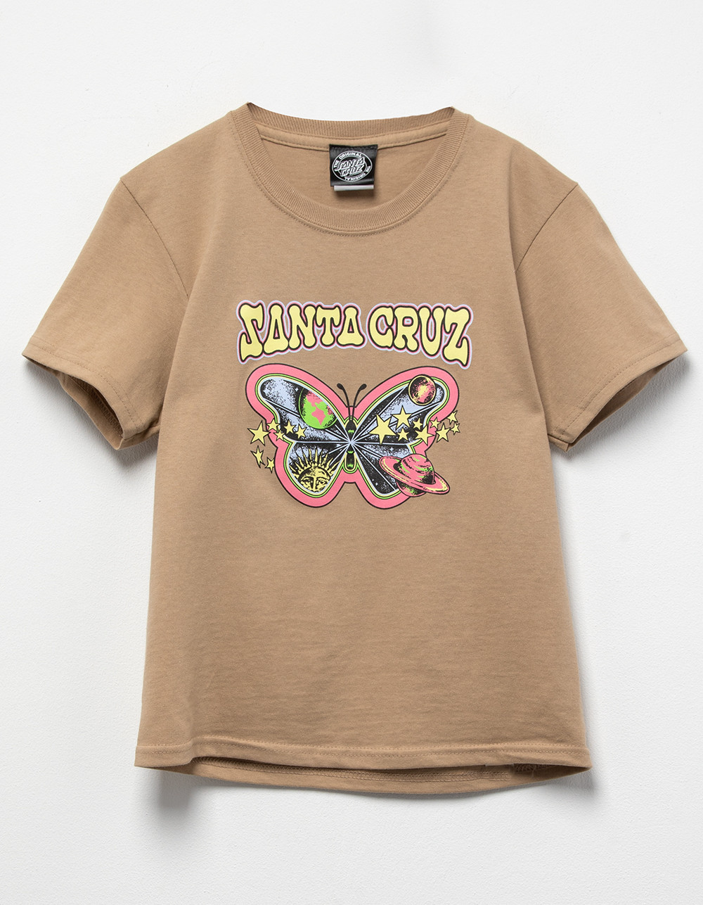 SANTA CRUZ Galactic Butterfly Girls Boyfriend Tee | Tillys